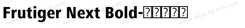 Frutiger Next Bold字体转换